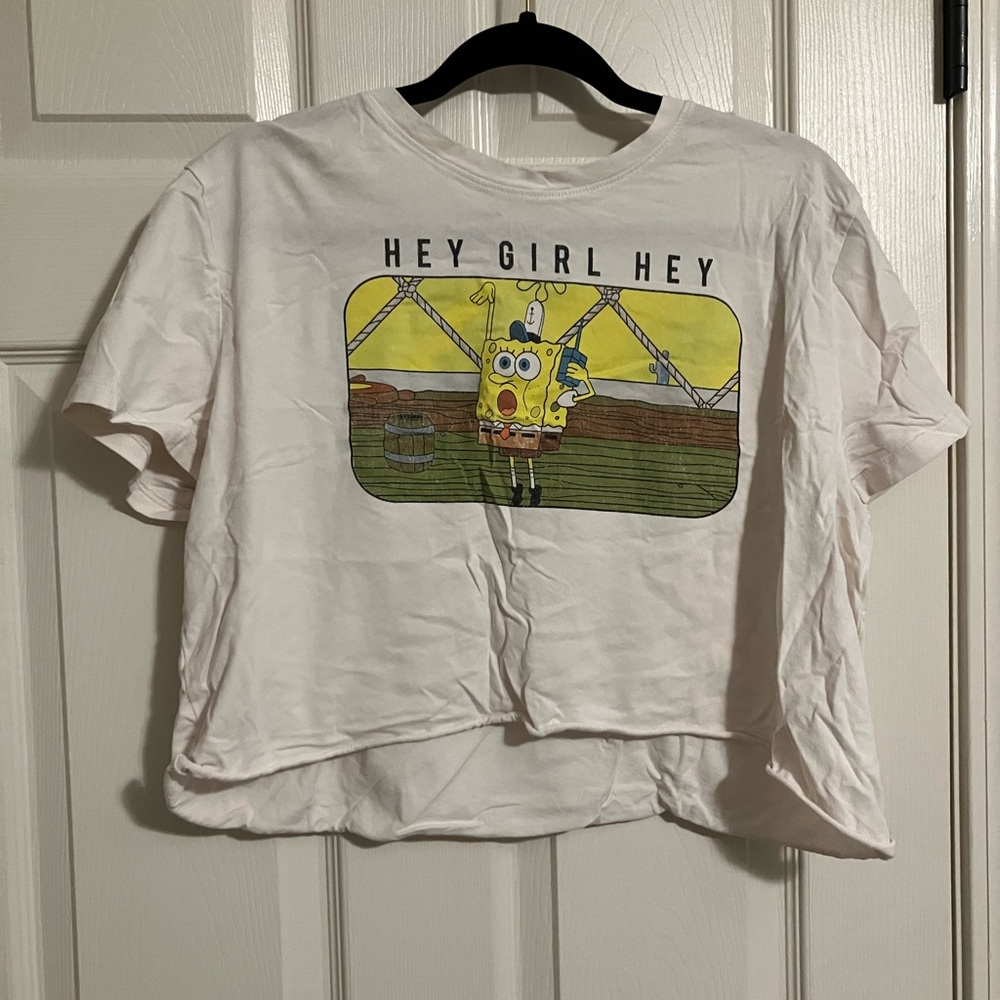 Spongebob meme crop top